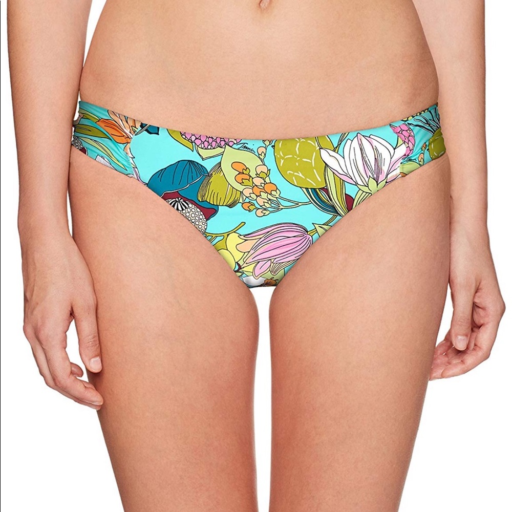 Trina Turk Side Shirred Bikini Swimsuit Bottom